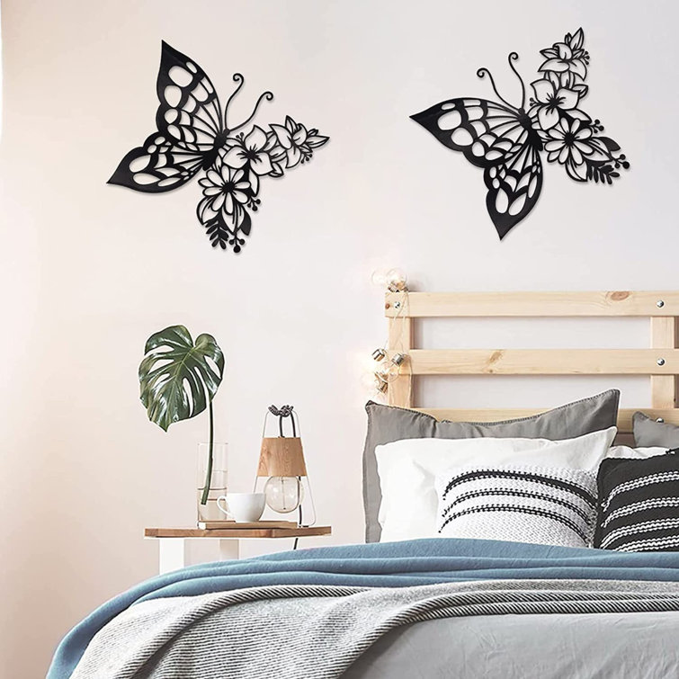 August Grove® 2 Piece Butterfly Wall Décor Set Wayfair
